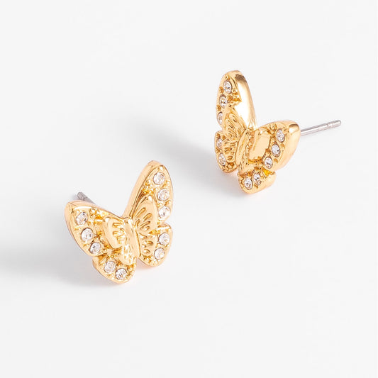 Aretes con forma de mariposa