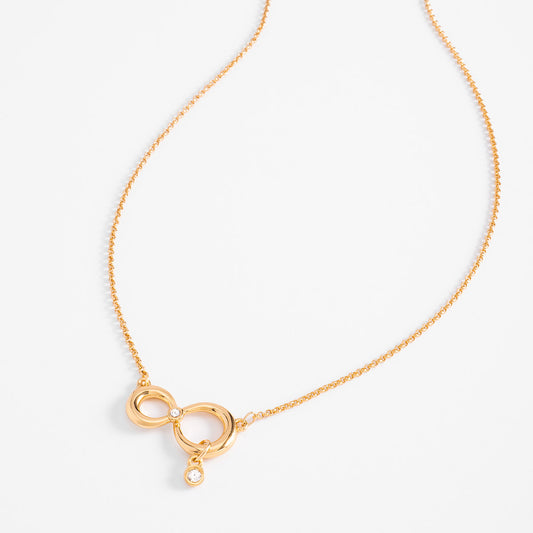 Collar con dijes circulares