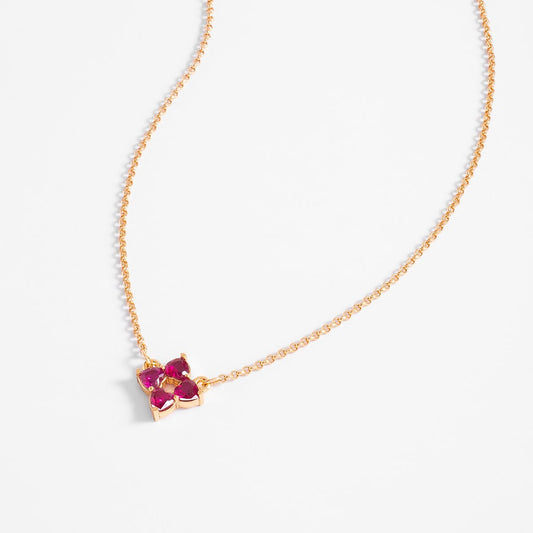 Collar con dije de corazones